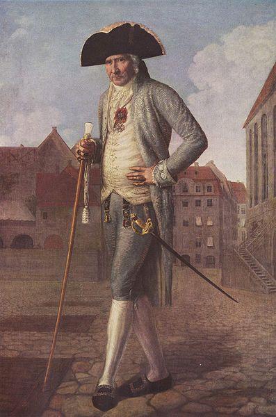 Johann Carl Wilck Portrait des Barons Rohrscheidt china oil painting image